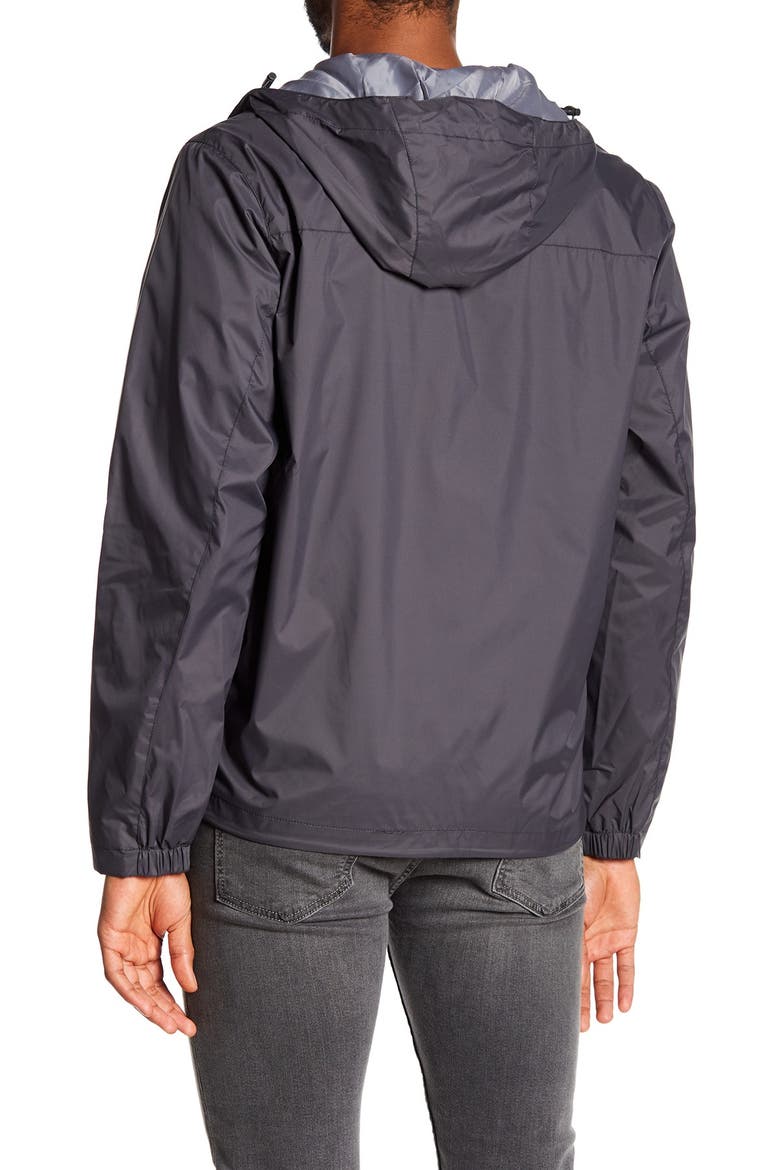 Hooded Rain Slicker Jacket, Alternate, color, CHARCOAL