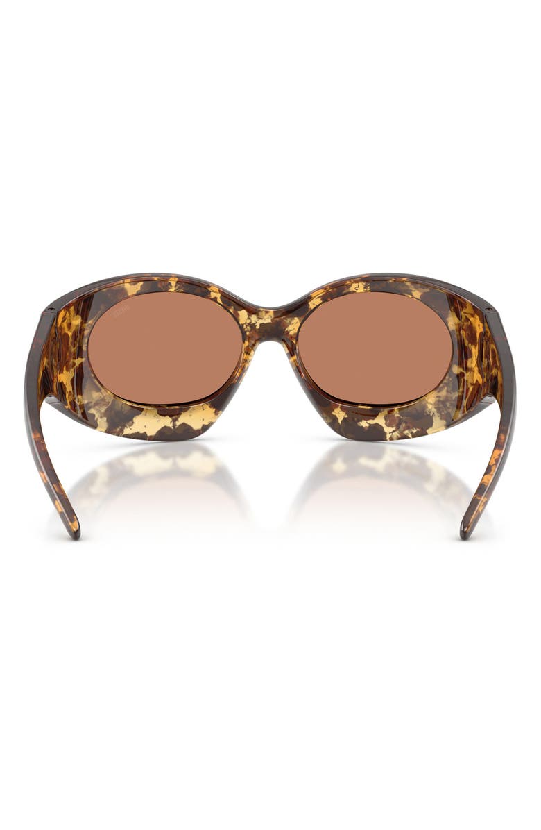 DIESEL<sup>®</sup> 56mm Cat Eye Sunglasses, Alternate, color, Yellow Havana / Light Brown