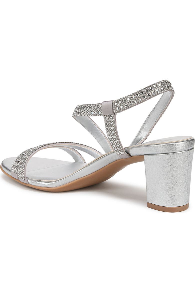 vanessa strappy crystal detail block heel evening dress sandals Naturalizer Women's Vanessa Strappy Rhinestone Dress Sandals