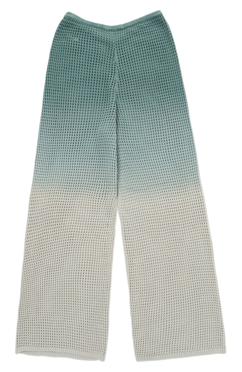 HONOR THE GIFT Ombré Open Stitch Pants, Alternate, color, Green