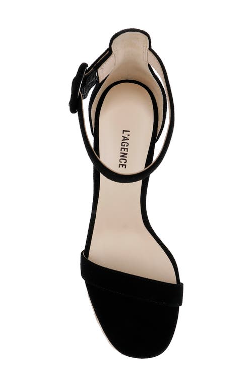 L AGENCE L'AGENCE AVIA ANKLE STRAP PLATFORM SANDAL