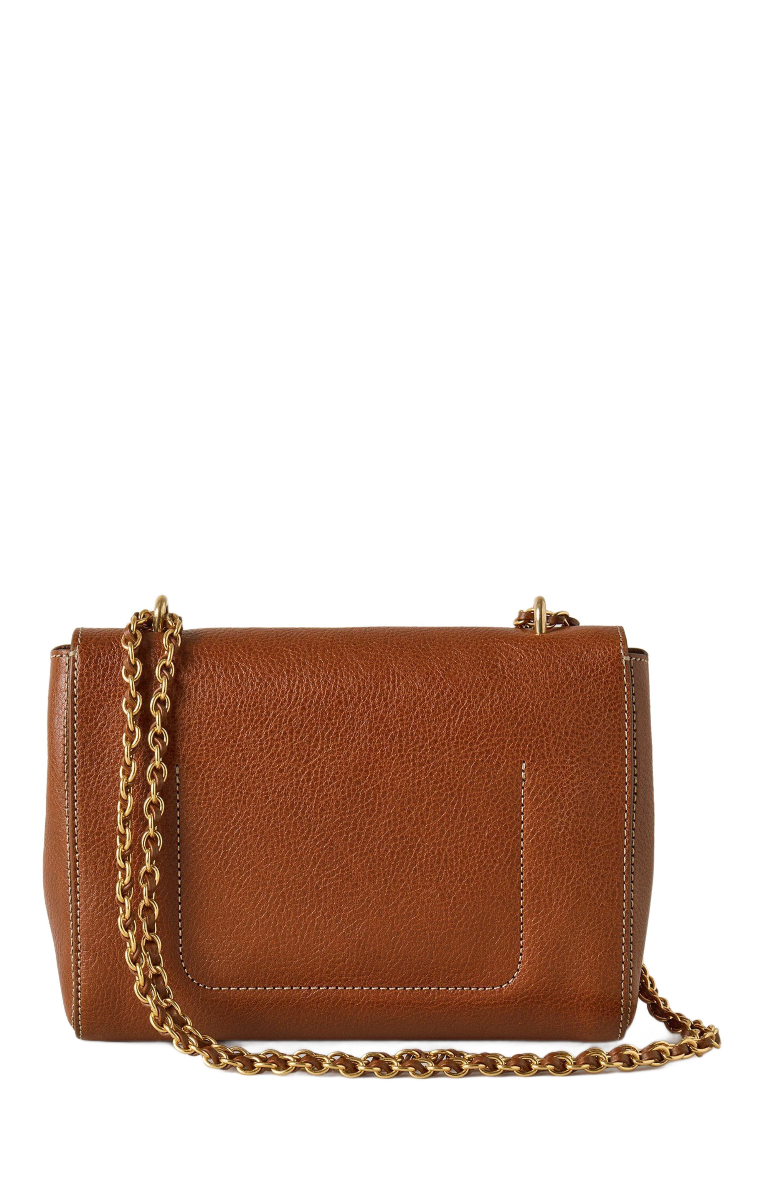 Mulberry Lily Stitched Leather Convertible Shoulder Bag, Alternate, color, 