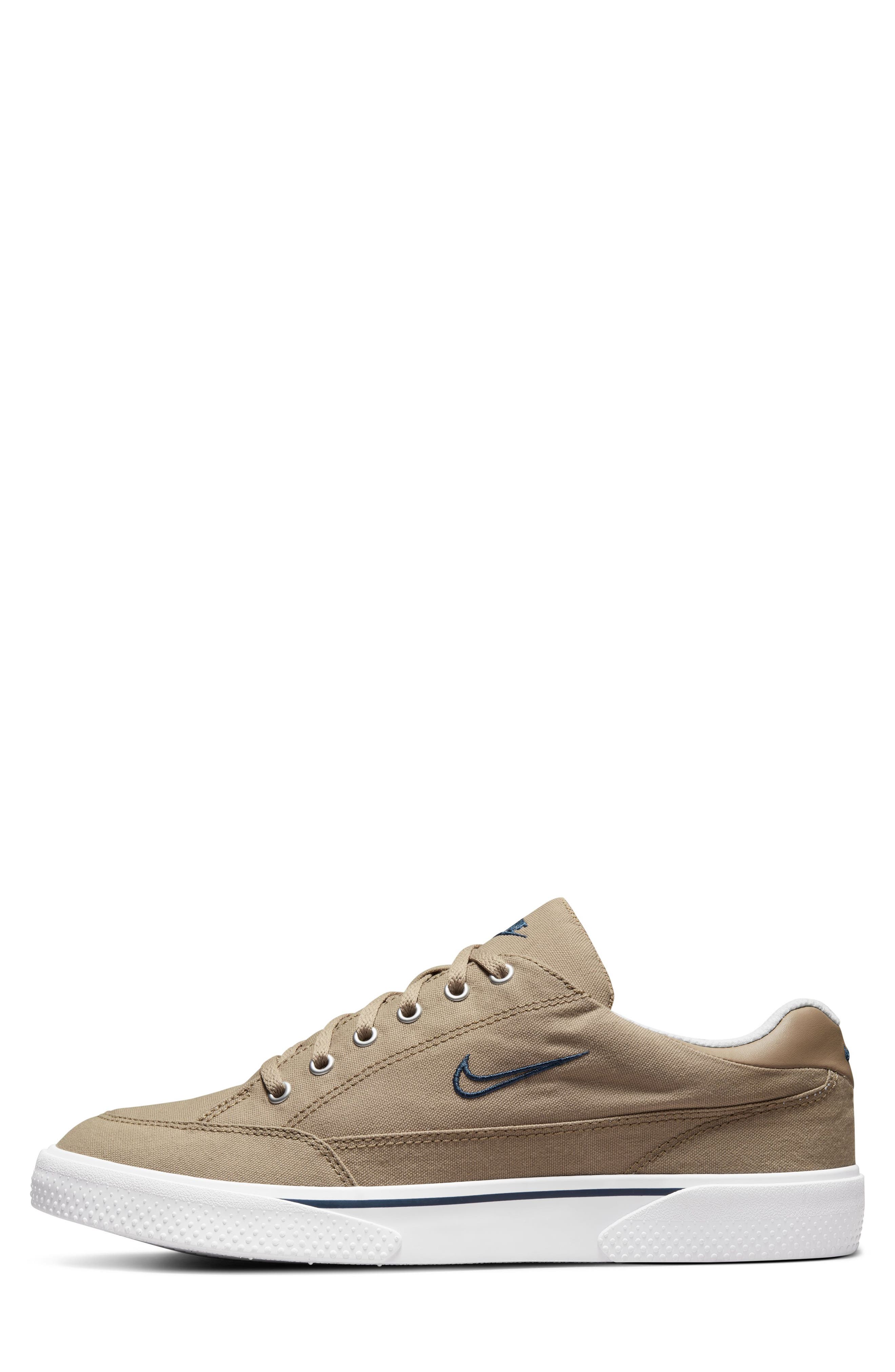 Retro GTS Sneaker, Alternate, color, KHAKI/ MIDNIGHT NAVY/ WHITE