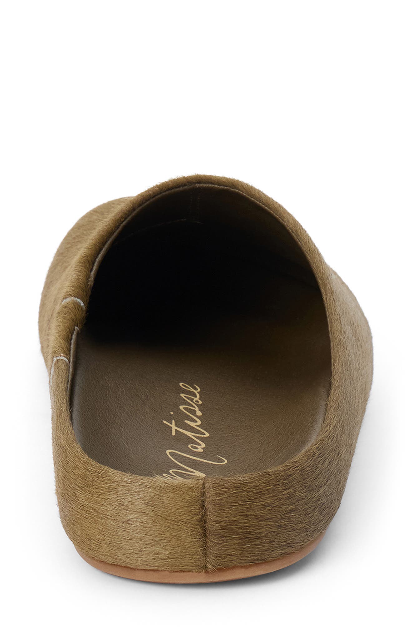 Daria Genuine Calf Hair Mule, Alternate, color, MOSS
