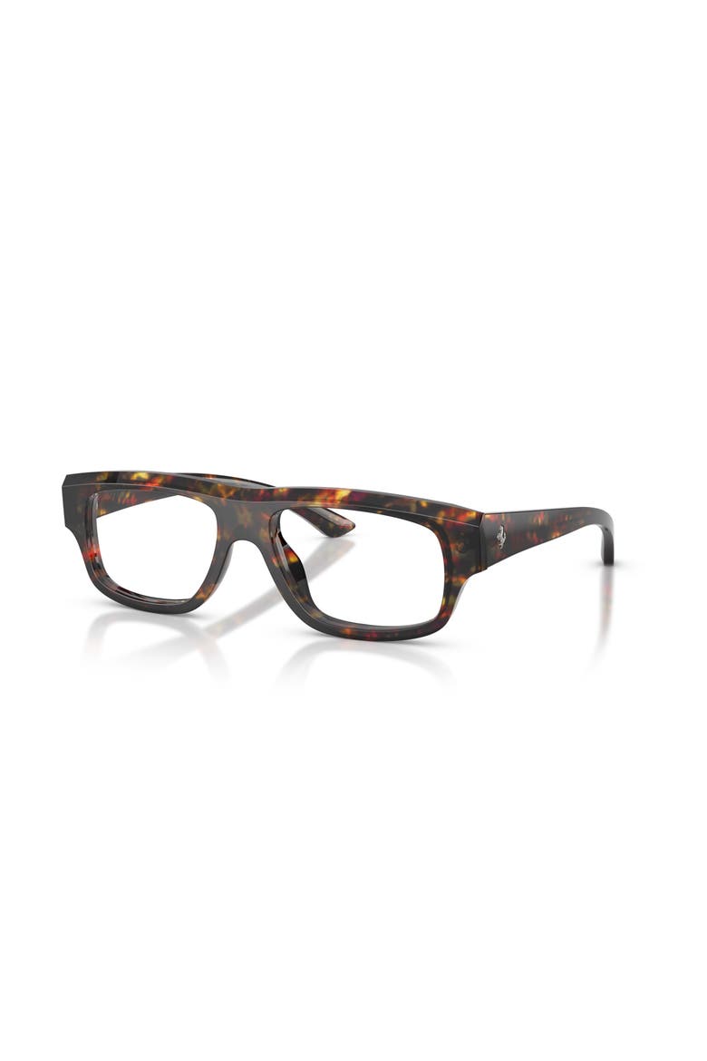 55mm Rectangle optical glasses, Main, color, Tortoise