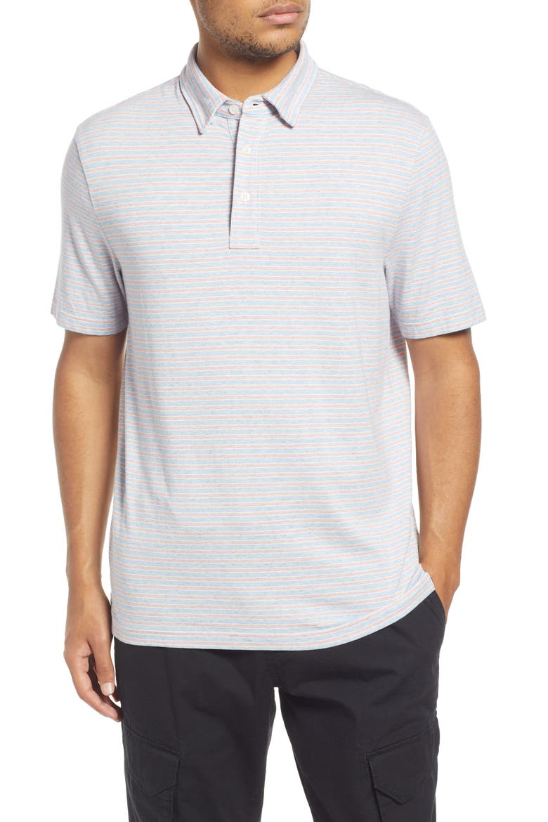 Movement Polo Shirt, Main, color, HORIZON LINE STRIPE