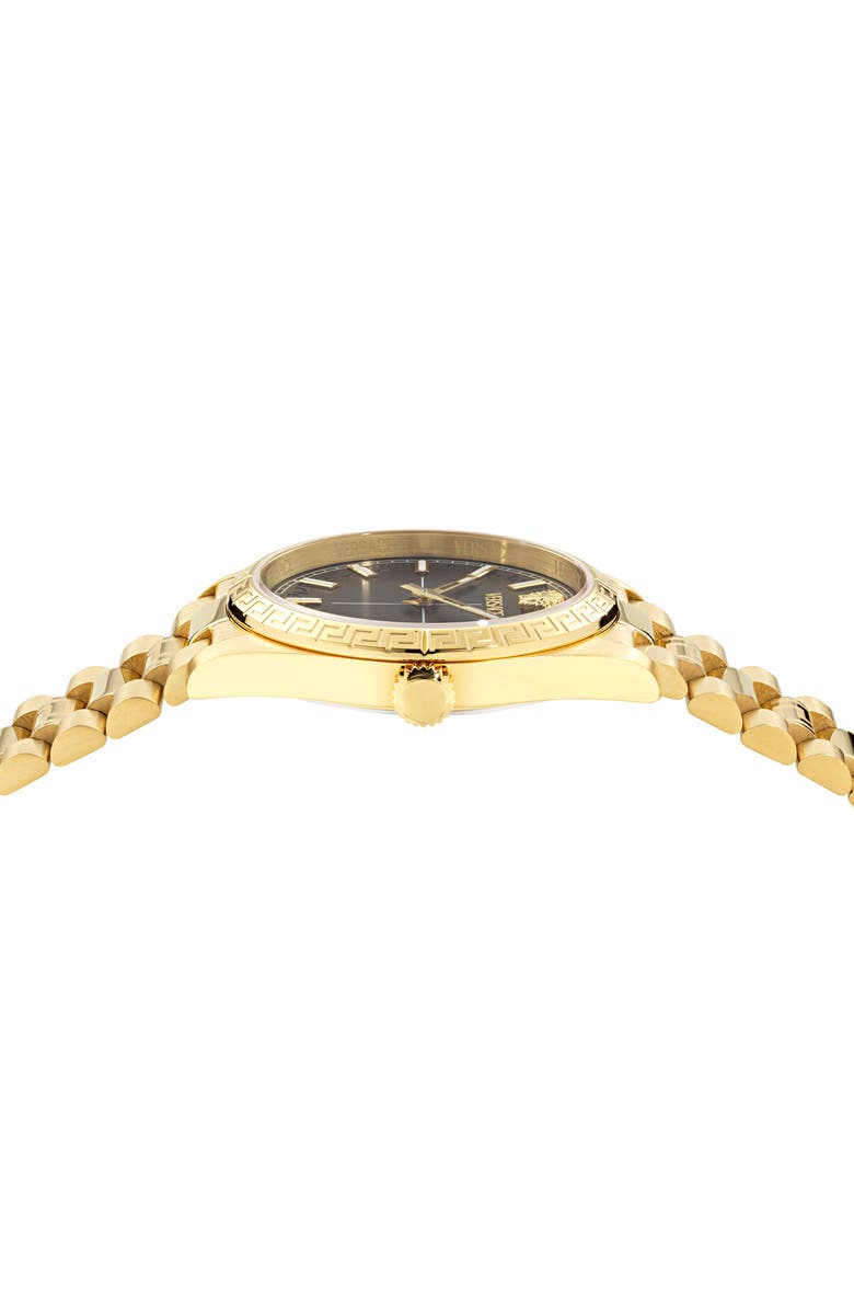 Versace Millenyium Goldtone Bracelet Watch, 32mm, Alternate, color, Ip Yellow Gold