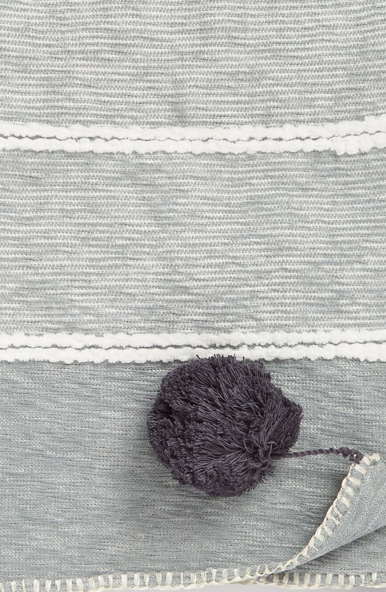 NORDSTROM AT HOME 'Feather Stripe' Throw Blanket, Alternate, color, 