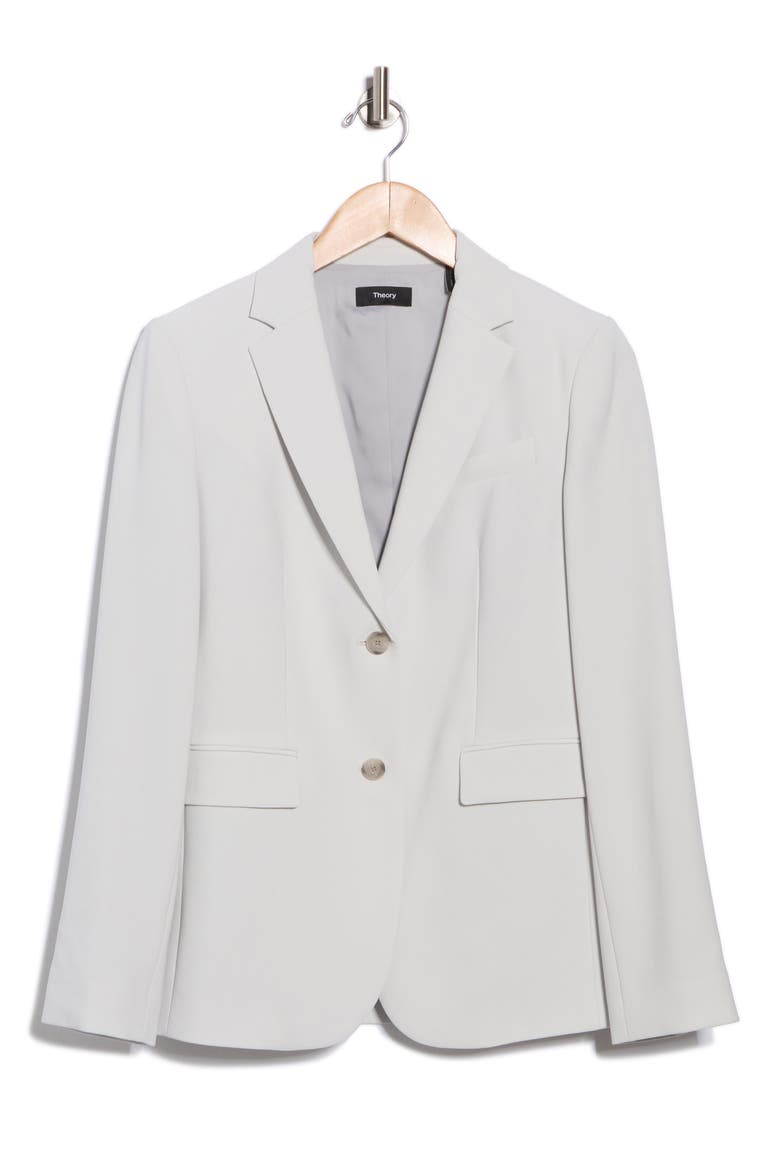 Classic Modern Crepe Blazer, Alternate, color, LUNAR ROCK