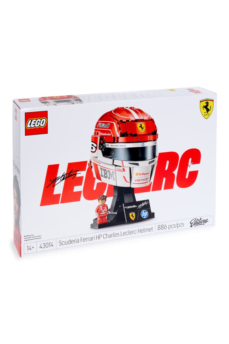 Kids' Scuderia Ferrari HP Charles Leclerc Helmet Building Set 43014, Main, color, MULTI