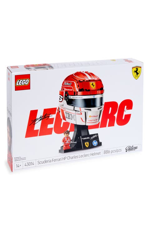 Kids' Scuderia Ferrari HP Charles Leclerc Helmet Building Set 43014