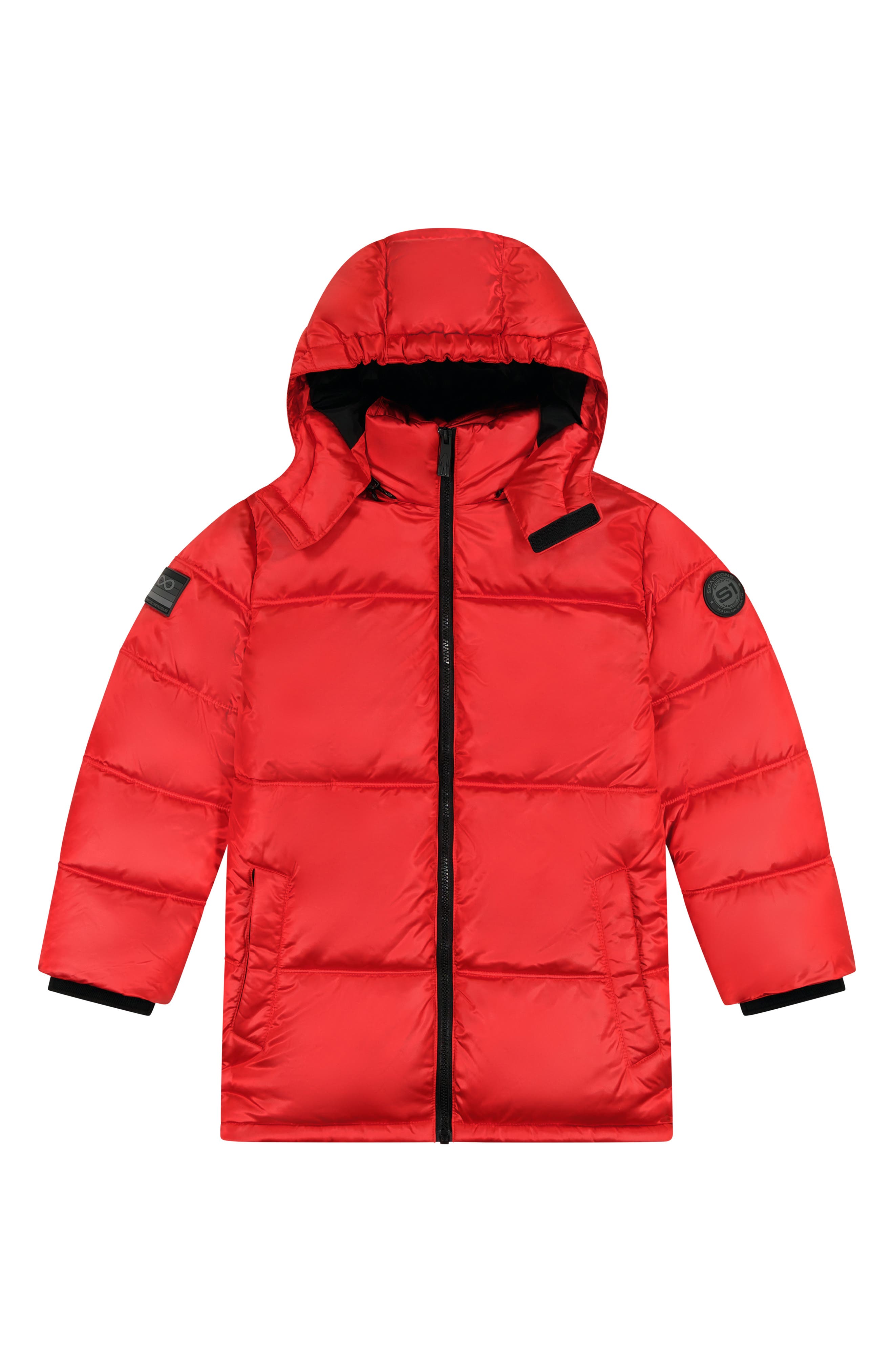 Andy & Evan Kids' Galactic Reversible Hodded Puffer Jacket