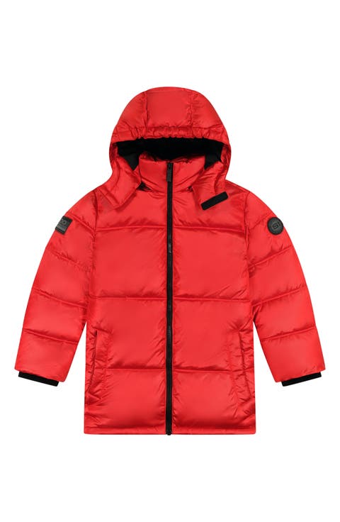 Kids' Galactic Reversible Hodded Puffer Jacket (Big Kid)