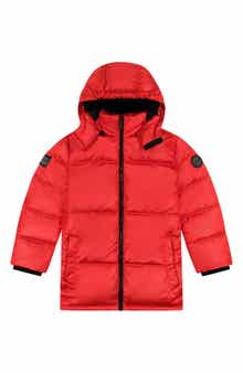 Andy & Evan Kids' Galactic Reversible Hodded Puffer Jacket