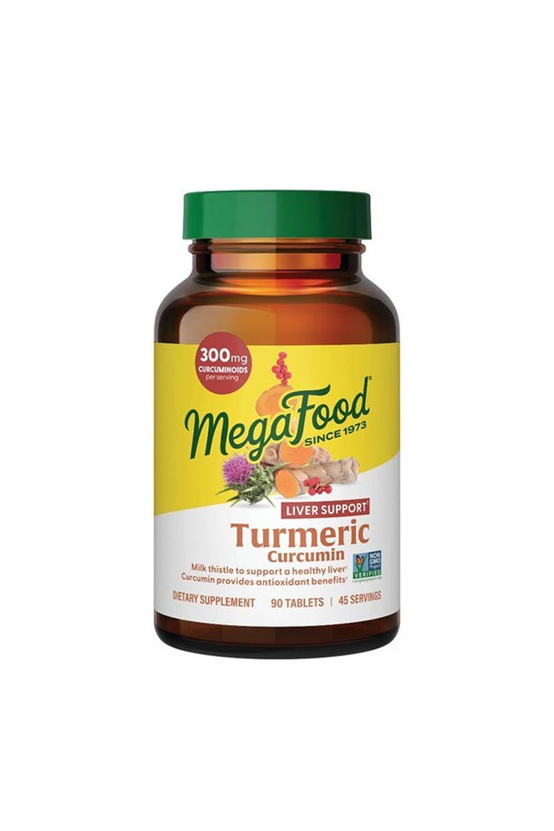 Turmeric Curcumin Supplement for Liver Support with Black Pepper & Milk Thistle, Vegan, Non-GMO, 90 Tablets, Main, color, None