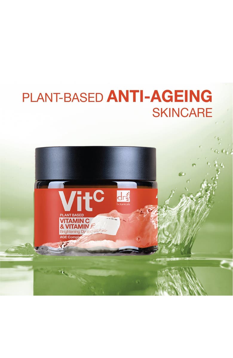DR BOTANICALS Vitamin C 1% 
Vitamin E Brightening Duo Moisturiser 60ml x 2 Duo Pack, Alternate, color, White