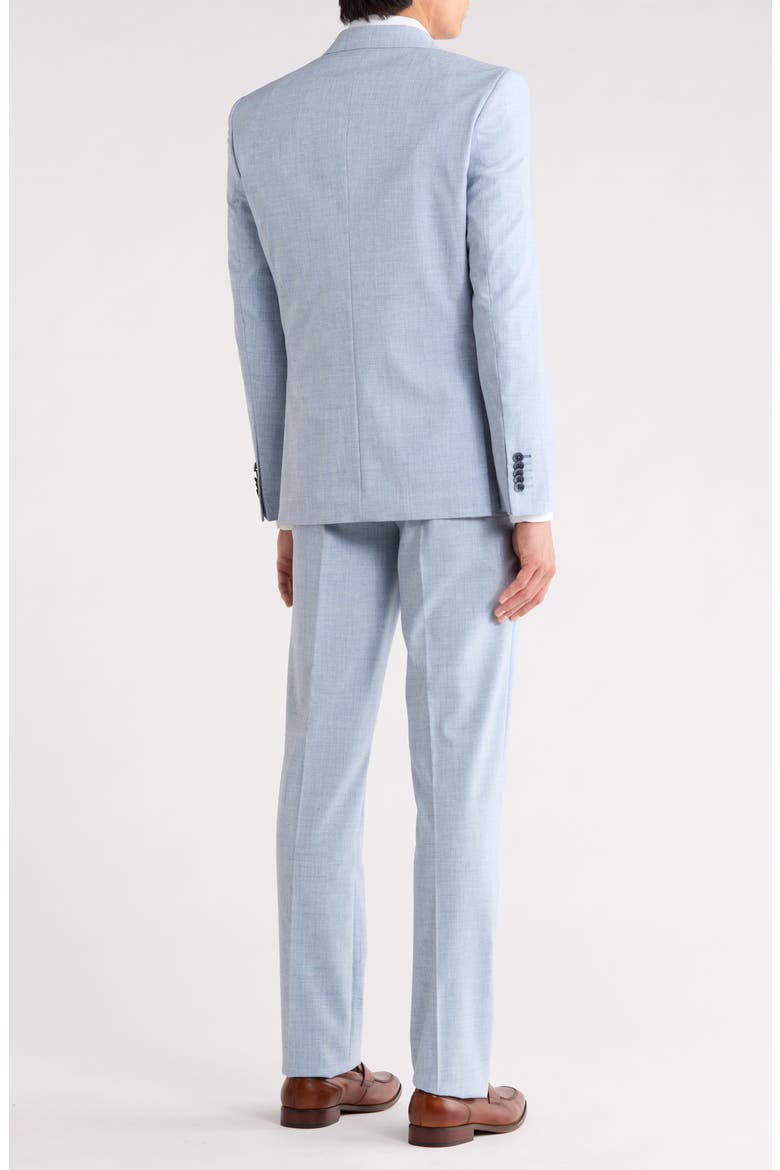 Two Button Linen Suit, Alternate, color, LIGHT BLUE