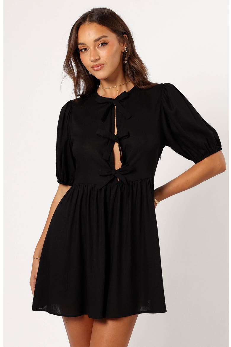 Harlyn Minidress, Alternate, color, BLACK