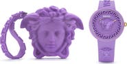 Versace Medusa Pop Silicone Strap Watch, 38mm