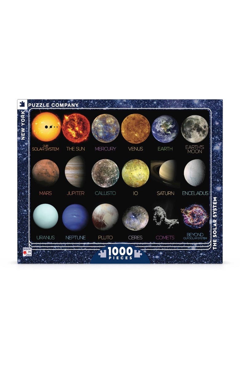 NEW YORK PUZZLE COMPANY The Solar System 1000 Piece Puzzle, Main, color, NO COLOR