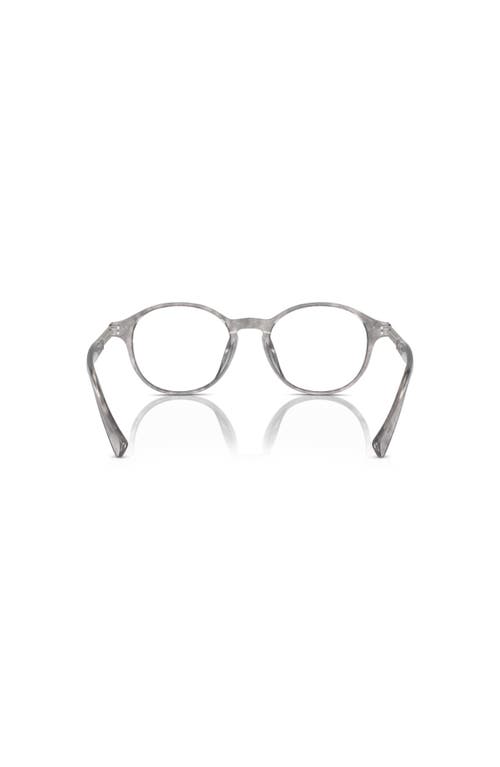 Brunello Cucinelli 50mm Oval Optical Glasses In Brown