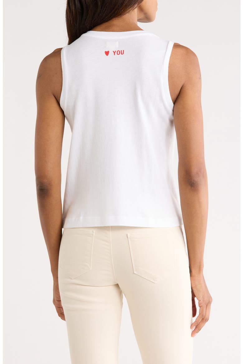 Mikaela Organic Cotton Tank, Alternate, color, WHITE
