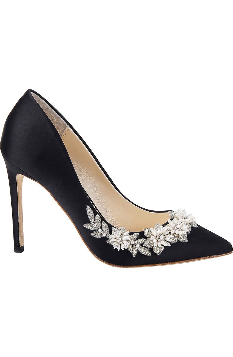 Bella Belle Jasmine Embellished Silk Pump, Alternate, color,