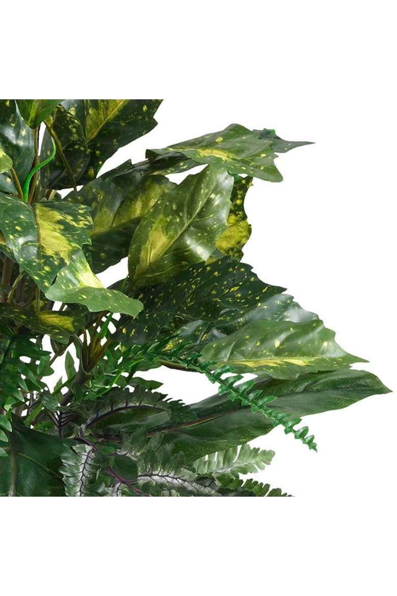 25-in Mixed Greens Artificial Plant, Alternate, color, Green