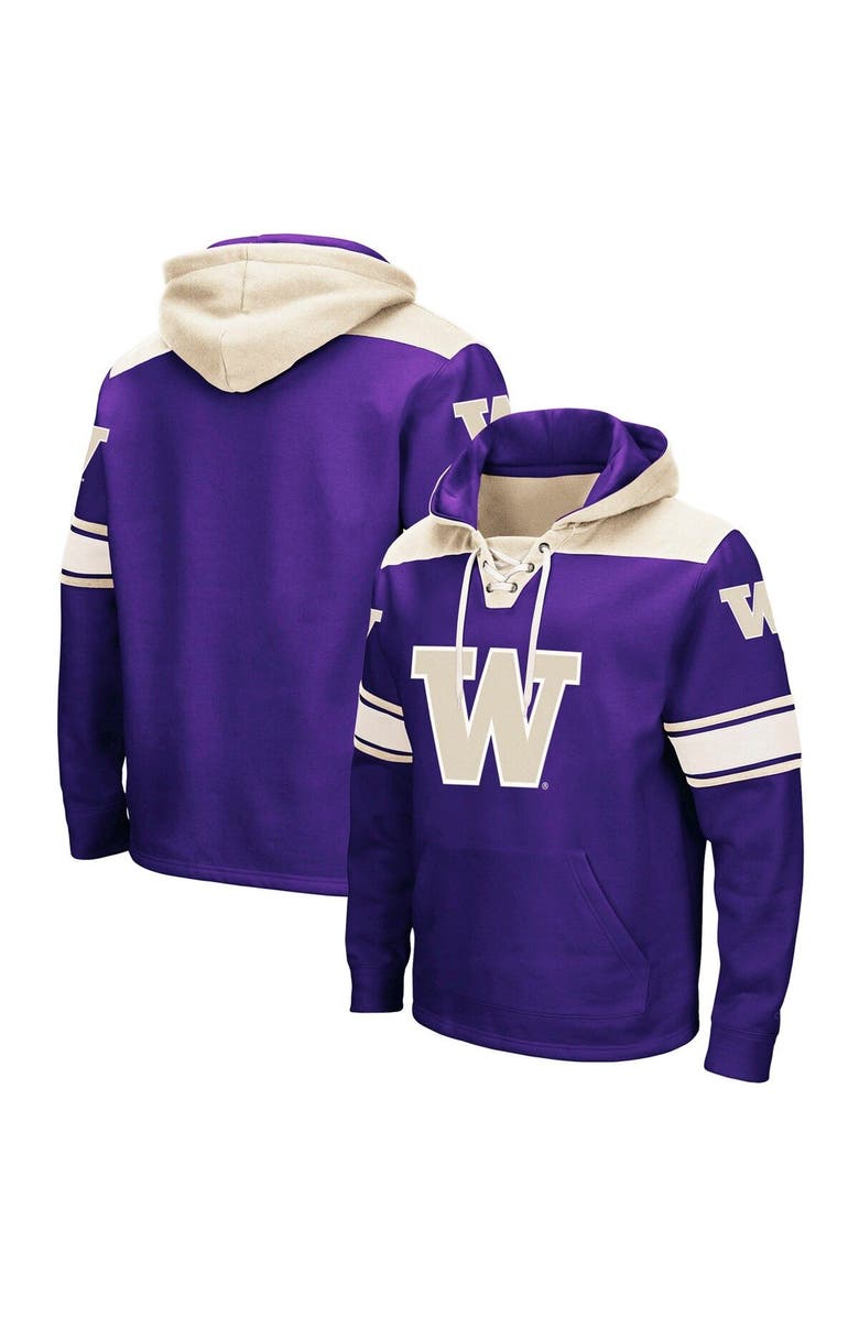 COLOSSEUM Men's Colosseum Purple Washington Huskies 2.0 Lace-Up Hoodie, Alternate, color, Purple