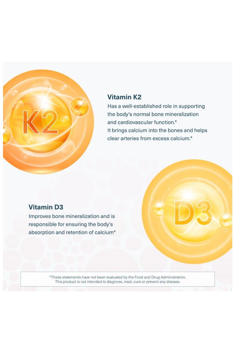 K2D3 Bone Heart Health Support Vegetarian Capsules 60 Vegetarian Capsules, Alternate, color, None