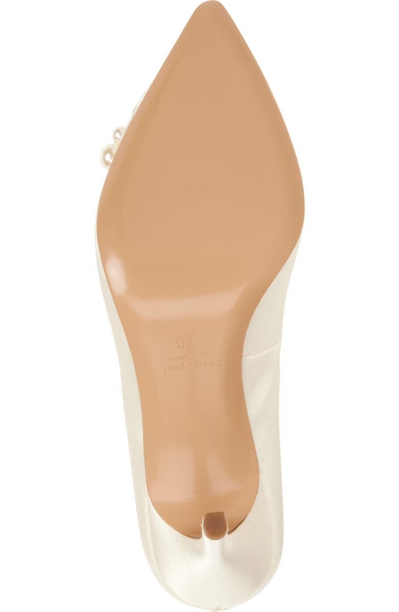 Kate Spade New York elodie faux pearl pump, Alternate, color, Ivory