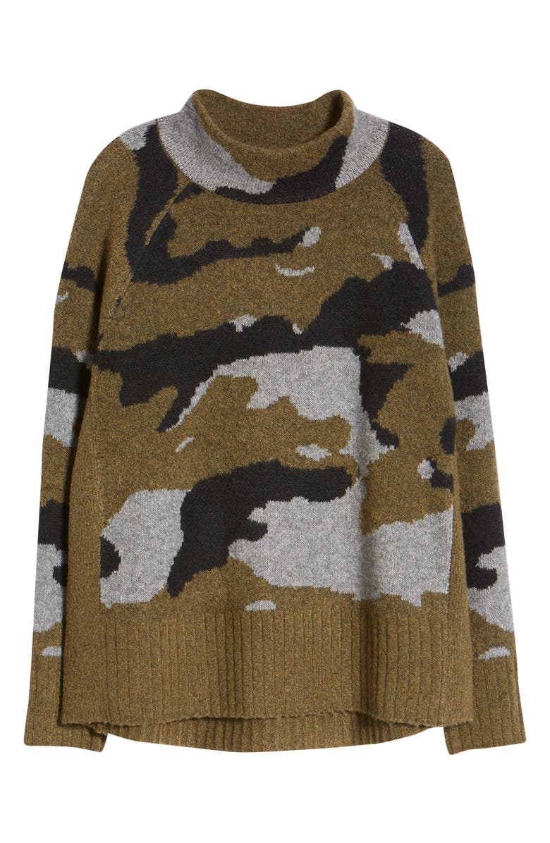 beachlunchlounge Taylor Camo Sweater, Alternate, color,