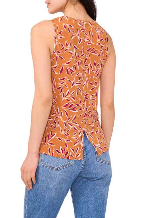 VINCE CAMUTO VINCE CAMUTO LEAF PRINT KEYHOLE BACK TANK