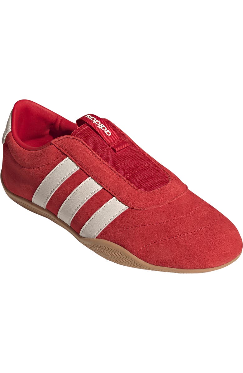 adidas Grand Court Lo Slip Sneaker, Main, color, Scarlet/ Off White/ Gum 3