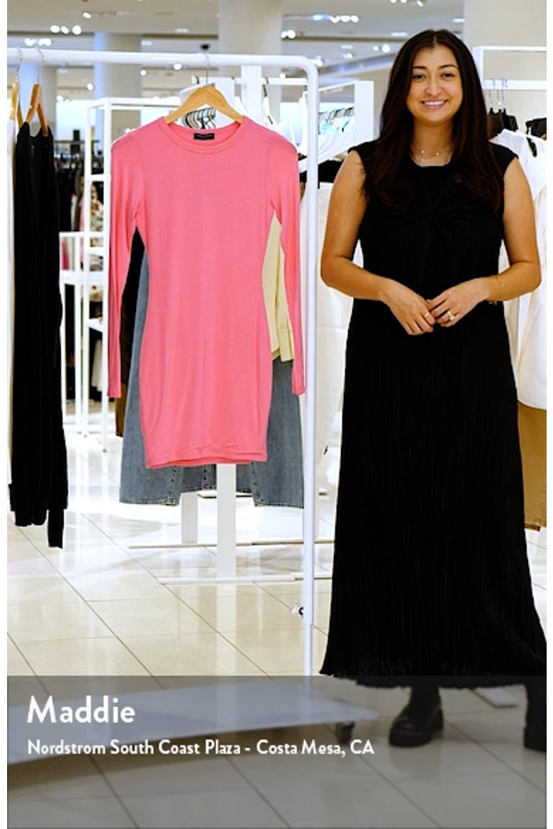 Long Sleeve Micromodal Body-Con Dress video