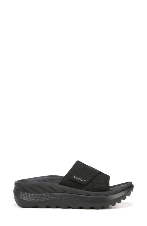 Vionic Rebound Slide Sandal In Black