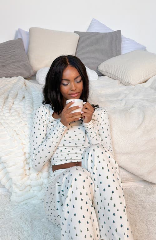 Florence By Mills Holidaze Rib Sleep Top In White