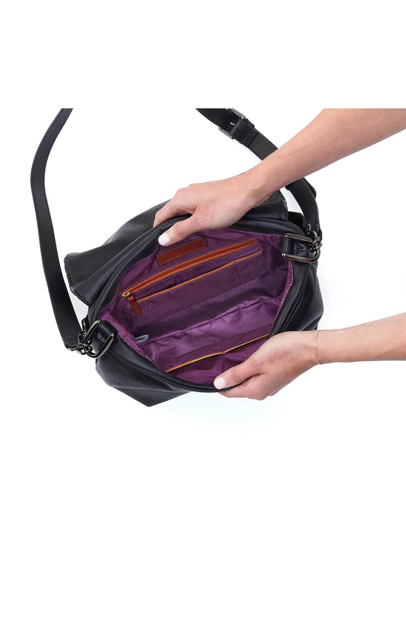 HOBO Harley Convertible Leather Shoulder Bag, Alternate, color, 