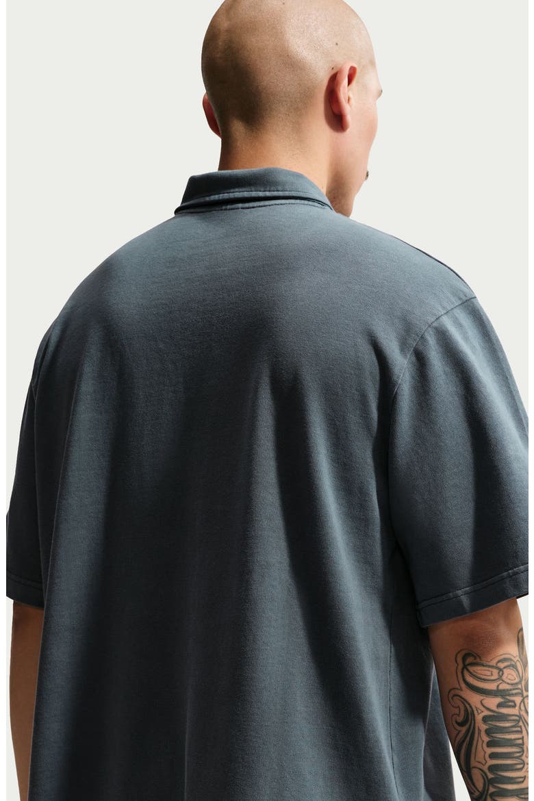 Cotton Jersey Polo, Alternate, color, OBSIDIAN