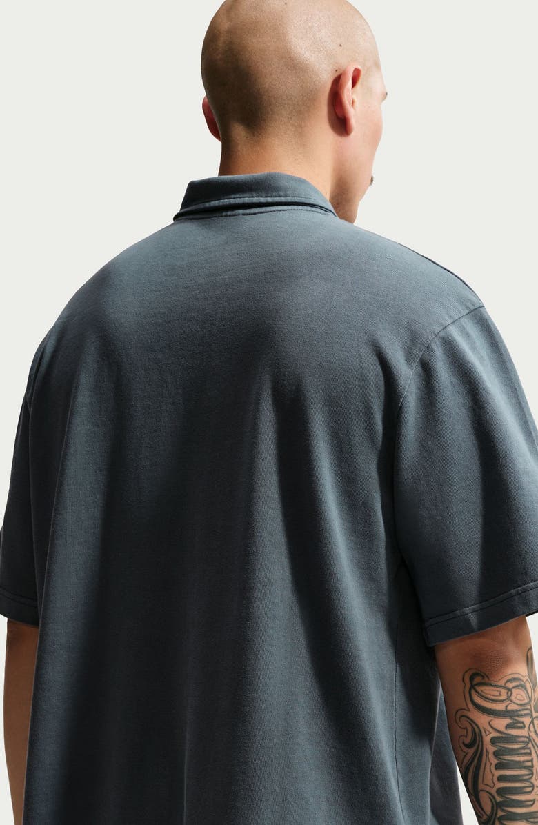 Nike Cotton Jersey Polo, Alternate, color, Obsidian