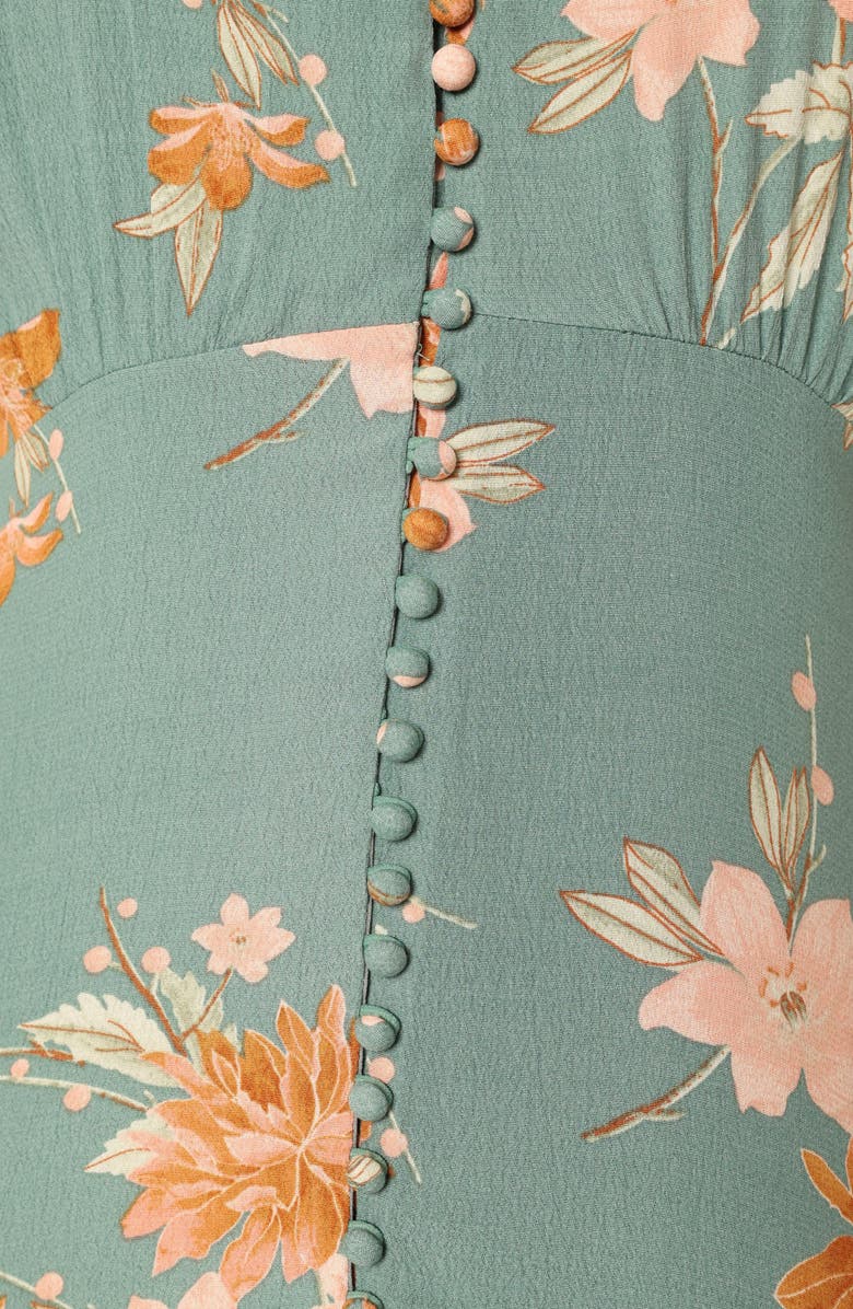 Petal & Pup Frampton Floral Short Sleeve Dress, Alternate, color, Blue Floral