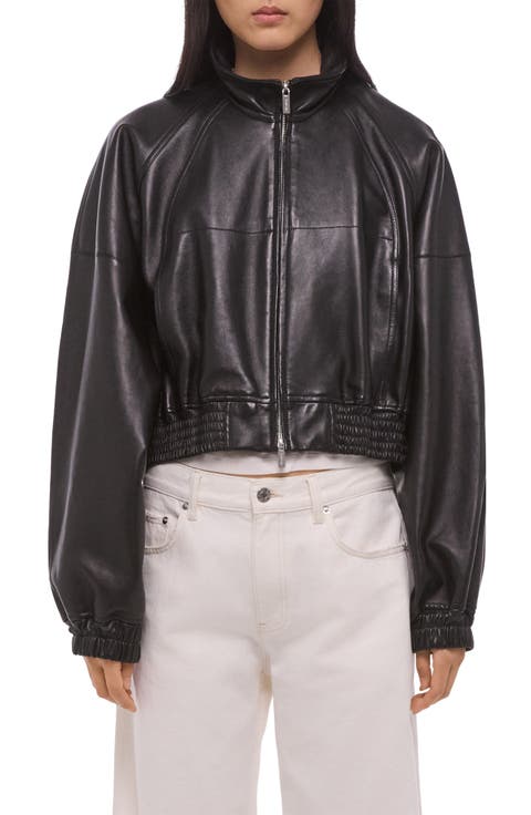 Leather Bomber Jacket