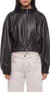 Helmut Lang Leather Bomber Jacket