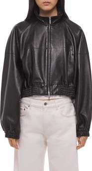 Helmut Lang Leather Bomber Jacket