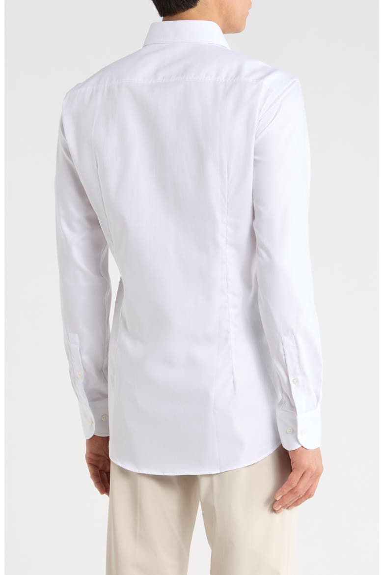 Hank Kent Slim Fit Cotton Dress Shirt, Alternate, color, WHT