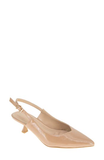 Bcbgeneration Kira Slingback Kitten Heel Pump In Brown