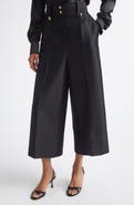 Zimmermann Valiant High Waist Wool & Silk Wide Leg Culottes