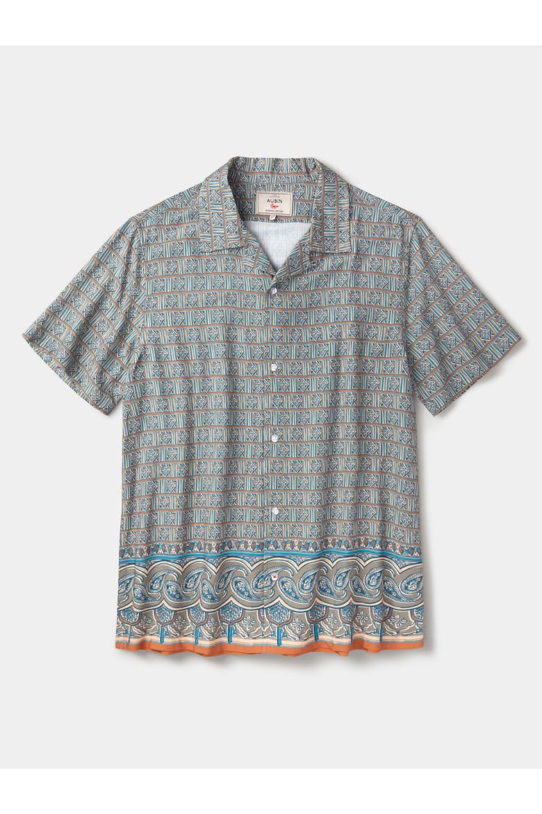 Belmont Printed Shirt, Alternate, color, Tile Print