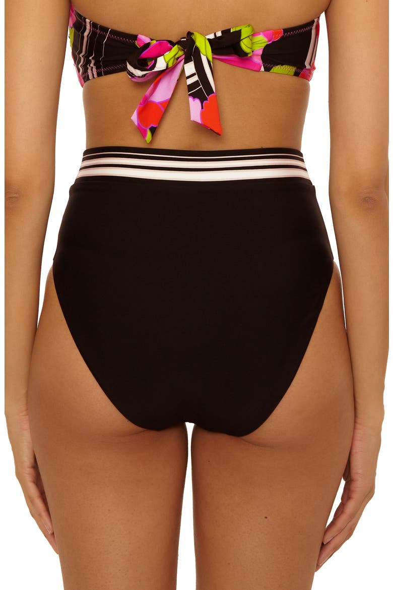Bougainvillea Reversible High Waist Bikini Bottoms, Alternate, color, MULTI