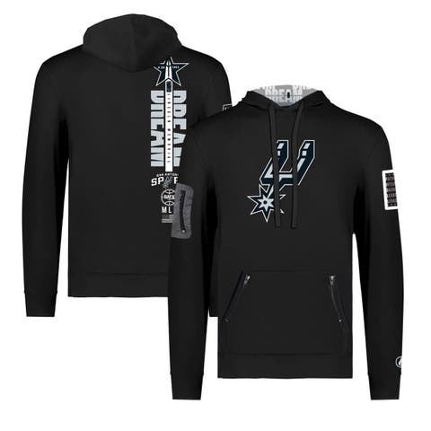 Unisex FISLL x Black History Collection  Black San Antonio Spurs Pullover Hoodie